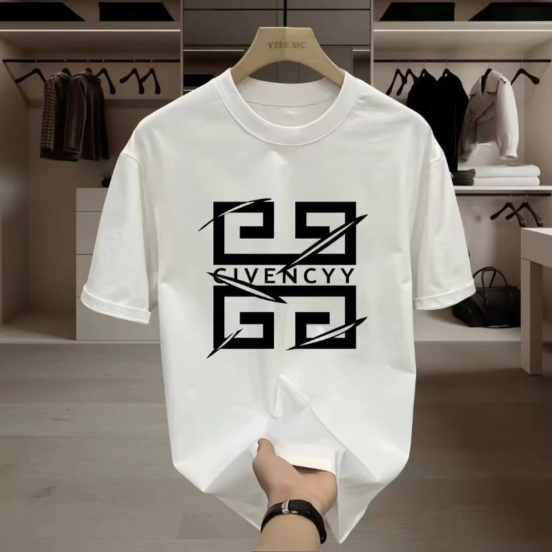 Streetwear Brand Logos - 2026남성용 GIVENCY 브랜드 로고 프린트 티셔츠