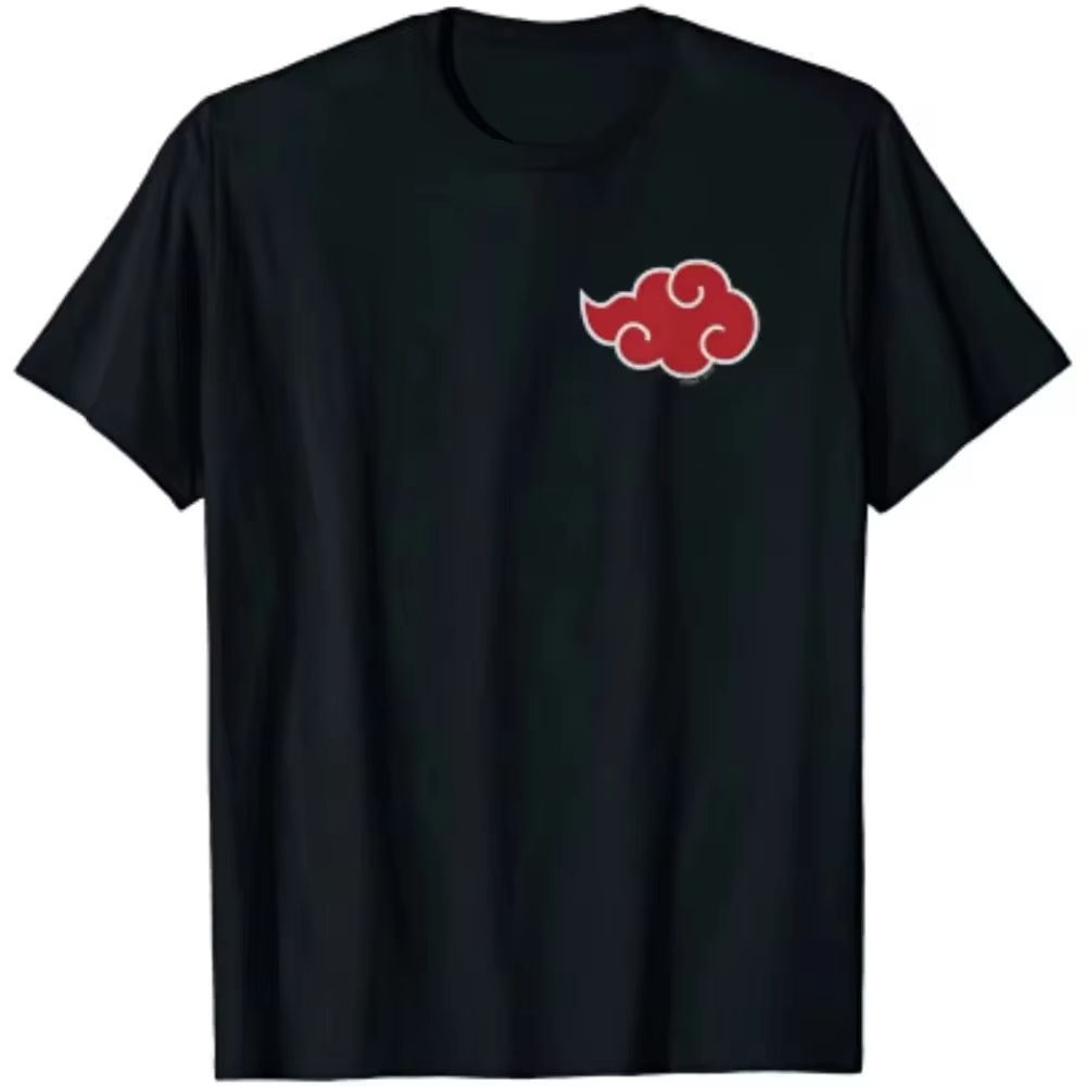 일본 애니메이션 아카츠키 구름 심볼 프린트 남성 티셔츠 - Streetwear Brand Japan 리뷰 및 가격
