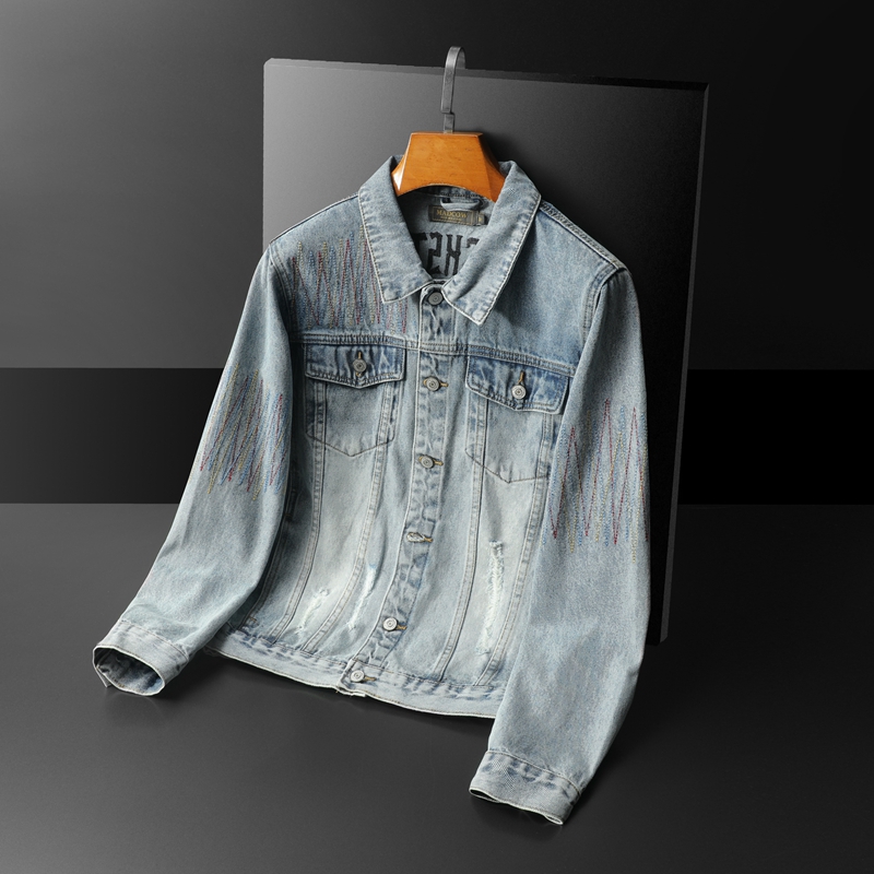 남성용 빈티지 워싱 데님 재킷, 하이엔드 오토바이 데님 - Streetwear High End Brand 리뷰 및 가격
