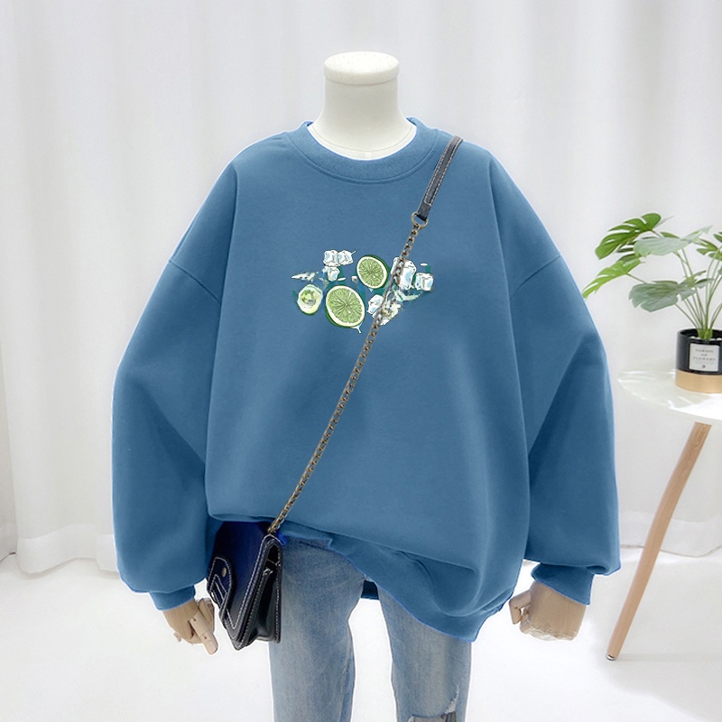 플러스 사이즈 여성용 스웨트셔츠 루즈한 얇은 긴팔 한국 - Streetwear Brand Of The Year 리뷰 및 가격