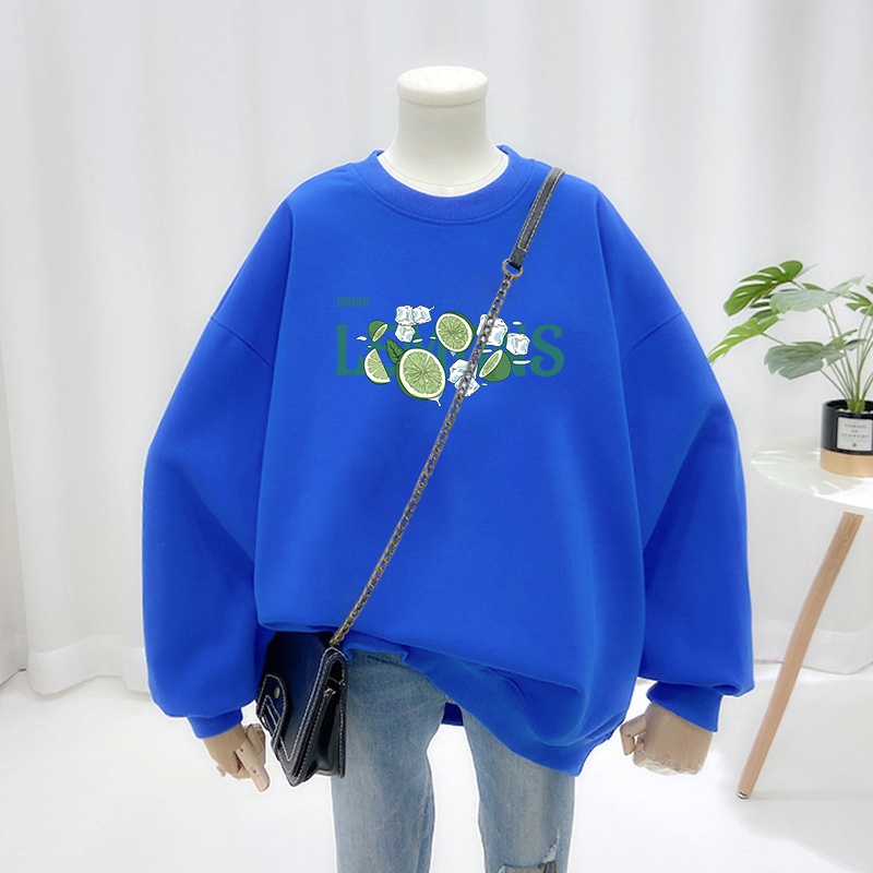 플러스 사이즈 여성용 스웨트셔츠 루즈한 얇은 긴팔 한국 - Streetwear Brand Of The Year 리뷰 및 가격