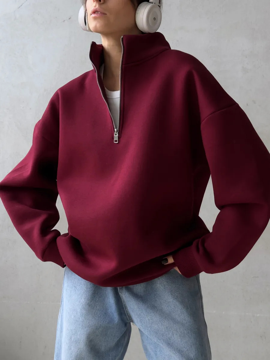 아메리칸 레트로 하프 지퍼 알파벳 패치 긴팔 후드티 여 - Streetwear Brand Of The Year 리뷰 및 가격