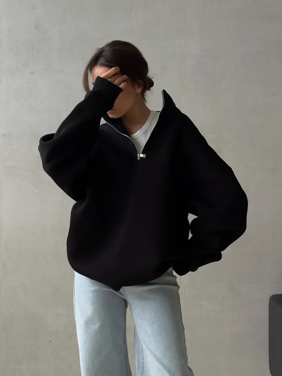 아메리칸 레트로 하프 지퍼 알파벳 패치 긴팔 후드티 여 - Streetwear Brand Of The Year 리뷰 및 가격