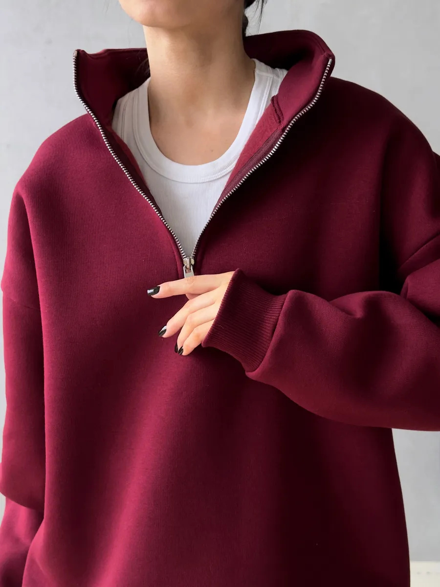 아메리칸 레트로 하프 지퍼 알파벳 패치 긴팔 후드티 여 - Streetwear Brand Of The Year 리뷰 및 가격