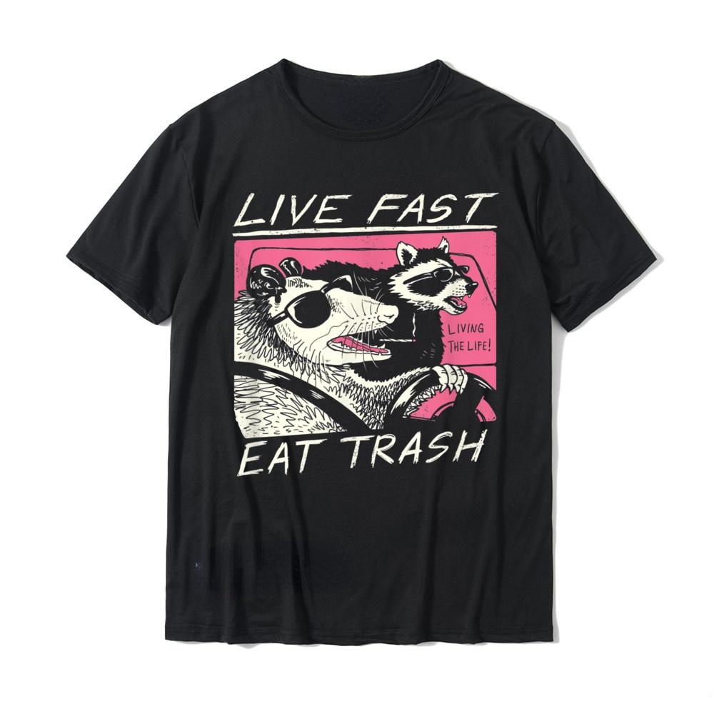 빨리 라이브! 쓰레기를 먹어! 남자 티셔츠 크리에이티브 - Streetwear Brand T Shirt 리뷰 및 가격