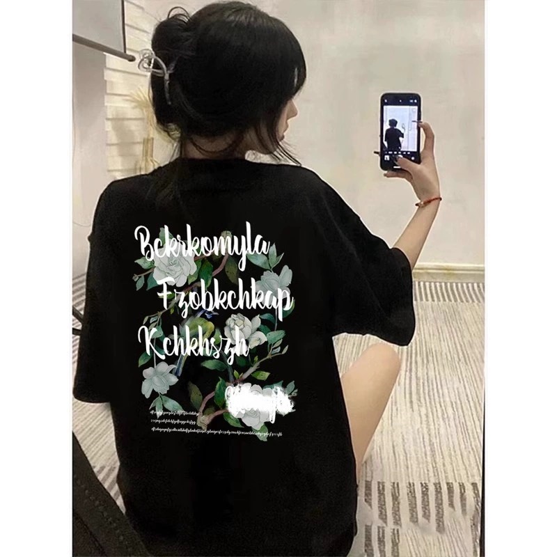 루즈핏 코튼 반팔 티셔츠 여성 여름 캐주얼 스타일 편안 - Streetwear Brand Of The Year 리뷰 및 가격