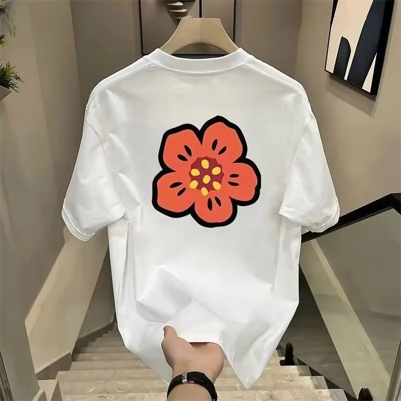 2026 만화 꽃 티셔츠 남성 여성 코튼 티셔츠 반팔  - Streetwear Brand Flower 리뷰 및 가격