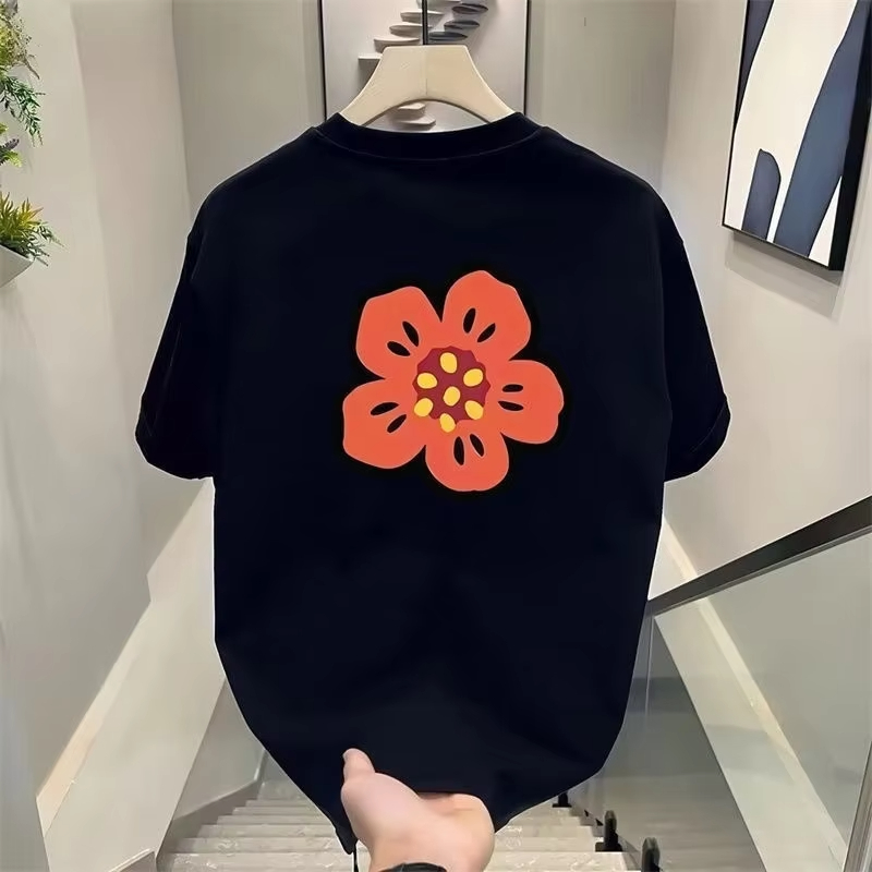 2026 만화 꽃 티셔츠 남성 여성 코튼 티셔츠 반팔  - Streetwear Brand Flower 리뷰 및 가격