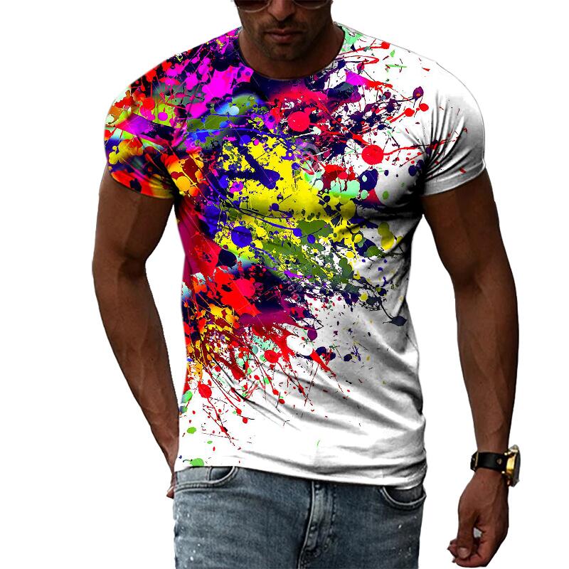 남성 여름 패션 3D 프린트 그래픽 티셔츠 캐주얼 힙합 - Streetwear Brand T Shirt 리뷰 및 가격