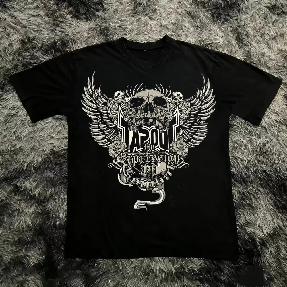 빈티지 파이트 클래식 로고 MMA 브랜드 그래픽 티셔츠 - Streetwear Brand Logos 리뷰 및 가격